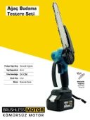 Germany Style Kömürsüz Akülü Şarjlı 5li Set Kırıcı Delici-Taşlama-Matkap Vidalama-Budama Testeresi-S - 5