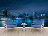 New York Gece Manzaralı Duvar Kağıdı - 6