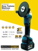 Germany Style Kömürsüz Akülü Şarjlı 5li Set Kırıcı Delici-Taşlama-Matkap Vidalama-Budama Testeresi-S - 6