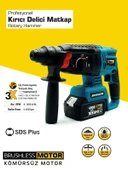 Germany Style Kömürsüz Akülü Şarjlı 5li Set Kırıcı Delici-Taşlama-Matkap Vidalama-Budama Testeresi-S - 2