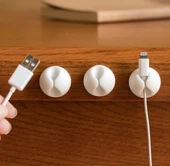 Siyah Beyaz Kablo Sabitleme Klipsi 10 lu thumbnail 2