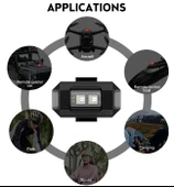 7 Renk Bisiklet Motosiklet Drone Işığı Çakarlı Lamba - 3