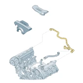 Audi A6 2002-2004 3.0 V6 BBJ Motor Üst Havalandırma Borusu 06C103217H - 2