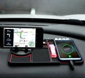 Torpido Üstü Numaratörlü Telefon Tutucu Kaydırmaz Mat - 1