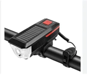 TEX XBYC-6144 ÖN IŞIK-KORNA - USB ŞARJLI - SİYAH KIRMIZI - 1