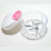 Paslanmaz Üç Bıçaklı İpli Soğan Patates Biber Domates Püre Kesme Yapma El Rondosu Aparatı Haznesi - 2