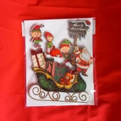 Yılbaşı Ahşap Sticker Model 2 - 1