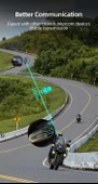 KEMBORN Motosiklet Kask Kulaklık 1ADET 2 kişilik İntercom Bluetooth Seti X2 Pro 1200 mt interkom Evrensel Eşleşme - 6