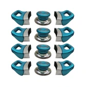 Tencere Tava Sahan Kulp ve Kapak Kulpu Yasemin Turkuaz 4 Set - 1