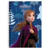 Frozen 80 Yaprak Çizgili A6 Not Defteri Spiralli Orijinal - 3 adet - 1