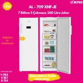Altus AL 709 XNF-JE Joker Yeni Ürün E Enerji No-Frost Derindondurucu - 1