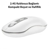 HOCO GM21 Platinium 1600dPi 2.4G Bluetooth Kablosuz Optik Mouse - 8