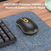 HOCO GM21 Platinium 1600dPi 2.4G Bluetooth Kablosuz Optik Mouse - 2