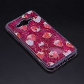 Samsung Galaxy J7 Kılıf İçi Simli ve Sıvılı Darbeye Dayanıklı Silikon Kapak - 4