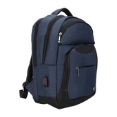 Plm Monza-Usb Lacivert 15.6 Notebook Sırt Çantası - 1