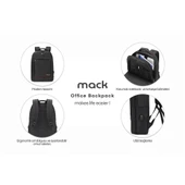 Mack MCC-006 15.6" Office USB Girişli Notebook Sırt Çantası MAVİ - 1