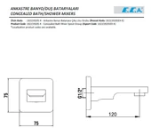 ECA Tiera Ankastre Duş Seti 3-Yollu Mat Siyah 102199770C1 - 9