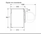 BOSCH WQA24201TR 9KG A++ ISI POMPALI BEYAZ KURUTMA MAKİNESİ - 4