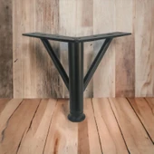 4 Adet Firkete Ayak Metal 20 cm Mat Siyah Mobilya Koltuk Ayağı - 5