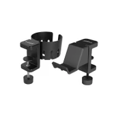 xDrive Premium Bardak Tutucu ve Kulaklık Askı Seti/Siyah - 5