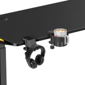 xDrive Premium Bardak Tutucu ve Kulaklık Askı Seti/Siyah - 4