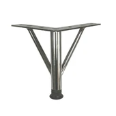 4 Adet Firkete Ayak Metal 20 cm Krom Mobilya Koltuk Ayağı - 4