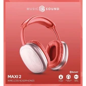 Cellularline Music Sound 2 Maxi Kırmızı Kulak Üstü Bluetooth Kulaklık - 3