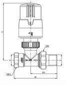 2 Adet ECA TRV4 Termostatik Köşe Radyatör Valfi Petek Vanası Siyah 802120116 thumbnail 2