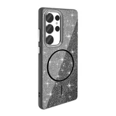 Galaxy S25 Ultra Kılıf Magsafe Şarj Özellikli Parlayan Simli Zore Okso Kapak thumbnail 1