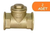 2 Adet ECA 1/2" Yatay Çekvalf 601007022 - 1