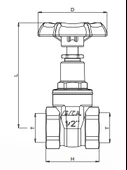 25 Adet ECA 1/2 Şiber Valf 601003001 - 3