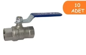 10 Adet ECA 1/2 İçme Suyu Küresel Valfi İç Vida x İç Vida PN10 602122168 - 1