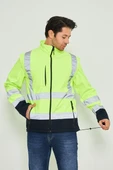 Orange Safety Sarı Softshell Mont Kolları Çıkmalı Reflektörlü thumbnail 3
