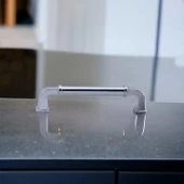 Alfa Metal Gümüş Krom Renk Kulp 96 mm Mobilya Çekmece Mutfak Dolabı Dolap Kapak Kulpları Kulb Kulpu thumbnail 5