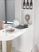 Ömür Boyu Paslanmaz Bulaşıklık Bulaşık Sepeti Tek Katlı Tabaklık Siyah  TB-01  / SM010B - 6