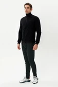Exuma Erkek Siyah Tam Fermuarlı Sweatshirt 2419002 - 2