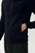 Exuma Erkek Siyah Tam Fermuarlı Sweatshirt 2419002 - 6