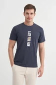 Cazador Slim Fit Bisiklet Yaka Pamuklu Baskılı Tişört thumbnail 2
