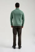 Exuma Erkek Yeşil Tam Fermuarlı Sweatshirt 2419002 - 4