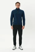 Exuma Erkek Lacivert Tam Fermuarlı Sweatshirt 2419002 - 4