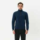 Exuma Erkek Lacivert Tam Fermuarlı Sweatshirt 2419002 - 1