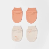 Nessiworld      Hello Safari 2'Li Bebek Eldiven 72224 Ekru Kiremit - 2