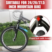 BİSİKLET ÇAMURLUK MAVİ ÖN ARKA PRATİK MONTAJ 24-26-27,5-29 UYUMLU - 3