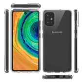 Galaxy A51 Kılıf Zore Coss Şeffaf Sert Silikon Kılıf thumbnail 3