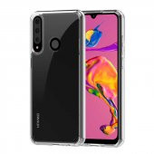 Huawei Y6P Kılıf Zore Coss Şeffaf Sert Silikon Kılıf - 1