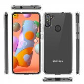 Galaxy M11 Kılıf Zore Coss Şeffaf Sert Silikon Kılıf - 3