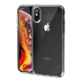 Apple iPhone XS Max 6.5 Kılıf Zore Coss Şeffaf Sert Silikon Kılıf thumbnail 2