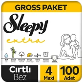 Sleepy Extra Günlük Aktivite Gross Paket Bebek Bezi 4 Numara Maxi 100 Adet - 1
