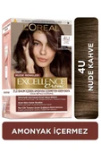L'Oreal Paris Excellence Creme Nude Renkler Saç Boyası - 4U Nude Kahve - 1