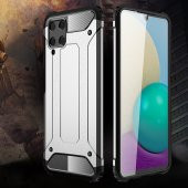 KNY Samsung Galaxy A22 4G Kılıf Çift Katmanlı Armour Case Gold - 4